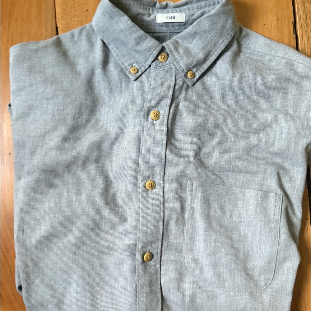 J. Crew Gray Casual Button Down Shirt